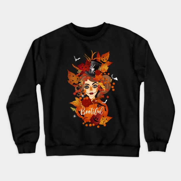 BOOtiful girl Crewneck Sweatshirt by Unalome_Designs
